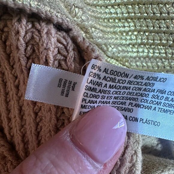 Kika Vargas x Target limited edition gold metallic back-tie sweater medium Cardi - Picture 8 of 10